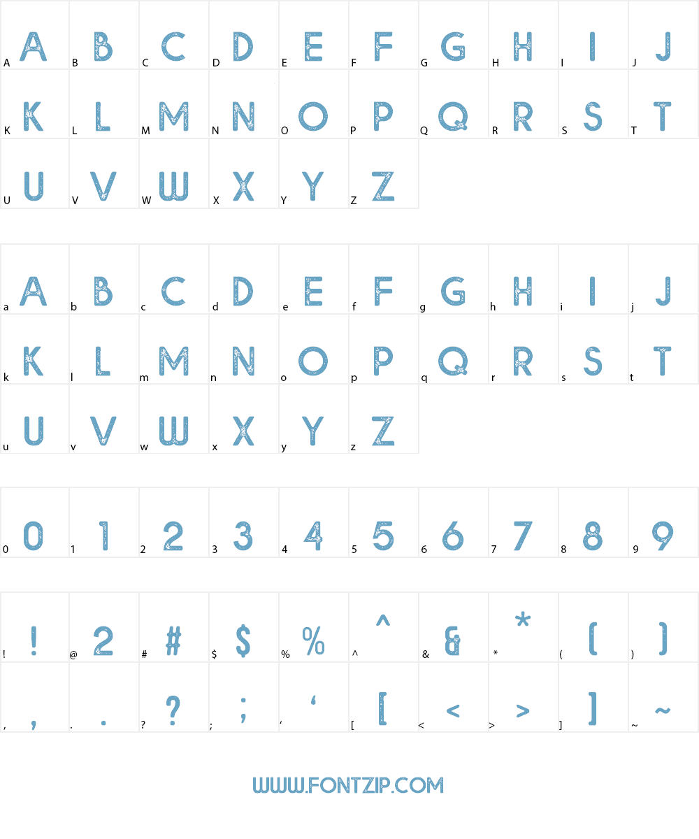 Bolde Rough Font Character